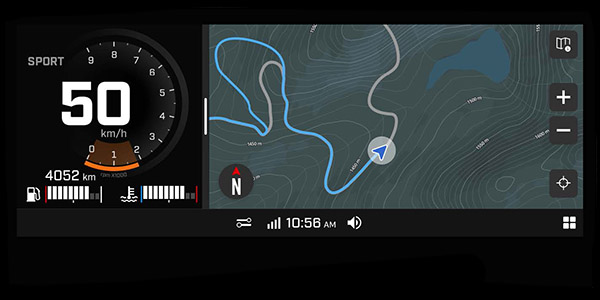 Ski-Doo embedded maps display