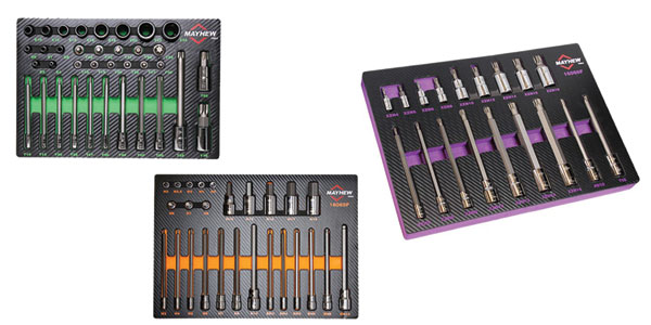 TORX, Metric Hex, Triple Square socket bit sets