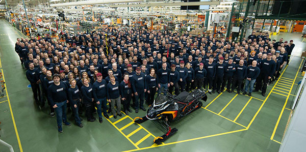 BRP Finland production snowmobile